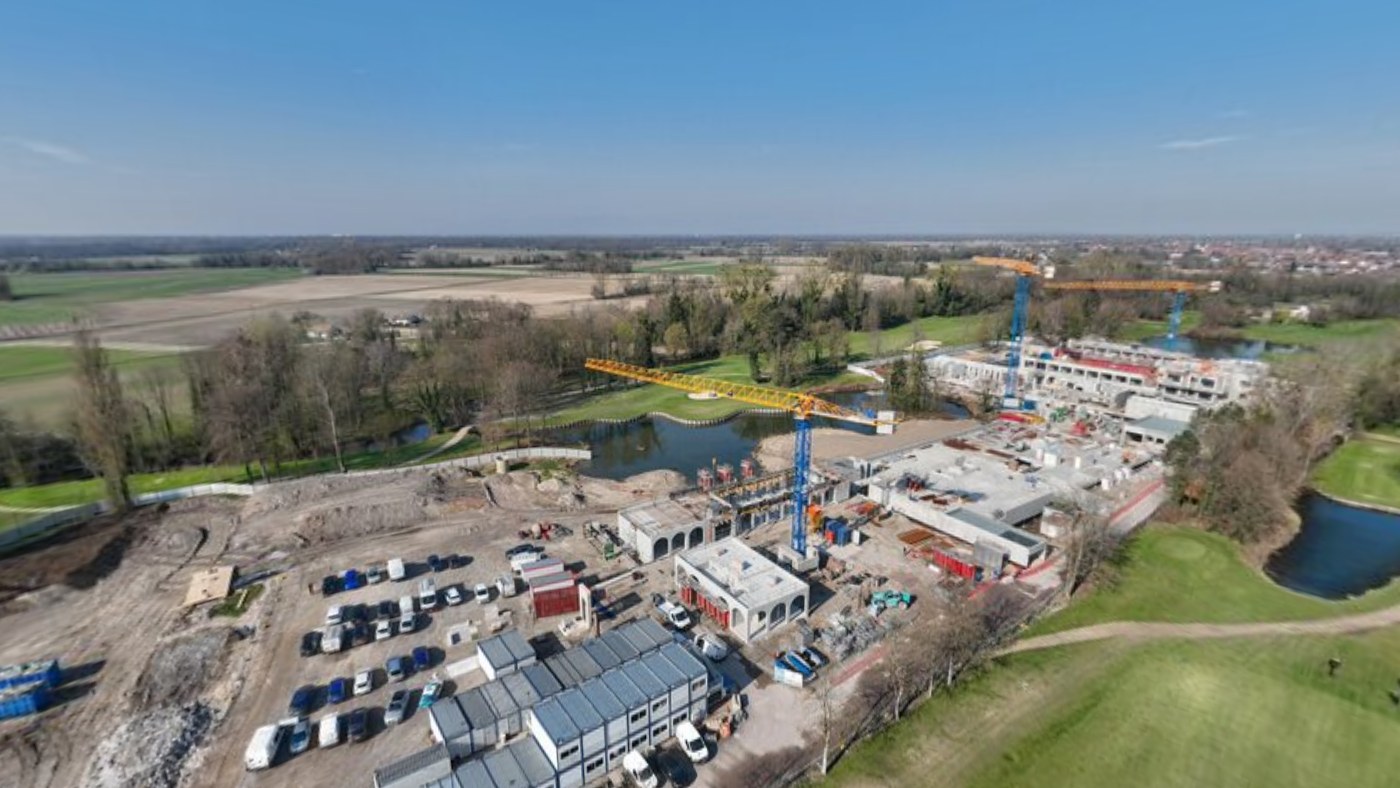 Chantier en cours au Golf du Kempferhof à Plobsheim