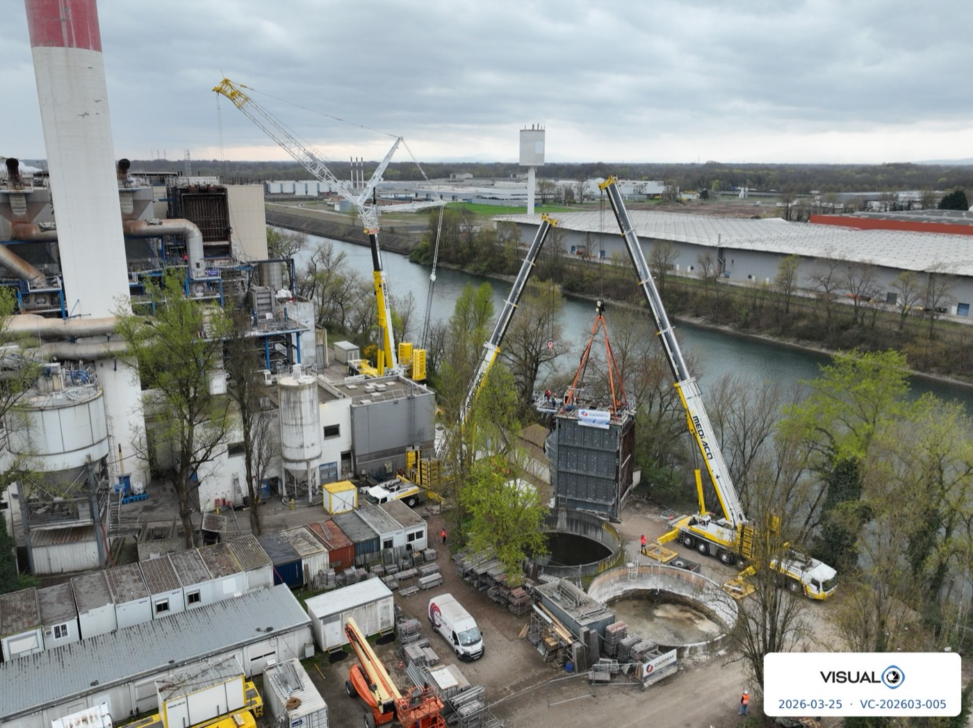 Couverture site industriel Visual Alsace
